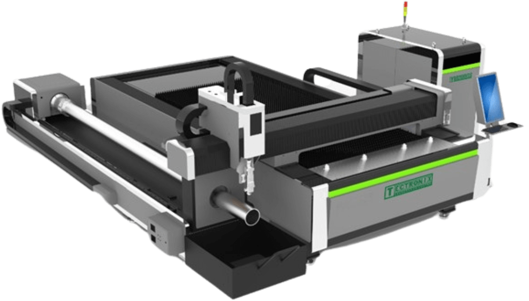 Máquina de Corte Laser Fibra Ótica Chapa & Tubo